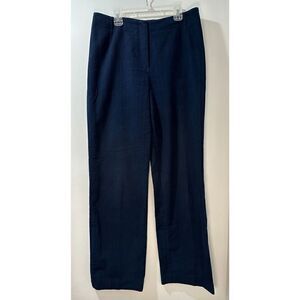 Carlisle women’s blue cotton dress pants wide leg size 10. #20-0536